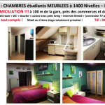 Location chambre étudiant meublée libre 15/04/26 SANS DOMICILIATION !