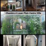 Chambre centre ville vue jardin