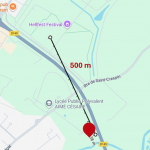 Emplacements à l'ombre pour tentes à 500m du Hellfest