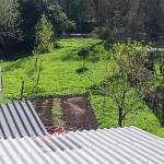 Emplacement tente sur jardin