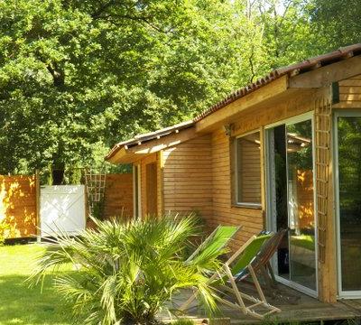 Maison bois piscine intérieure privée + jacuzzi, à 7' plage en Gironde