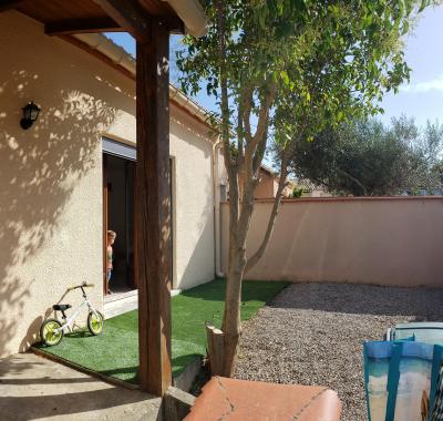 Maison climatisee jardin calme entre mer montagne a qq km perpignan