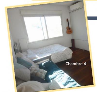 Chambre lumineuse de 20 m2 avec climatisation dans grand appartement