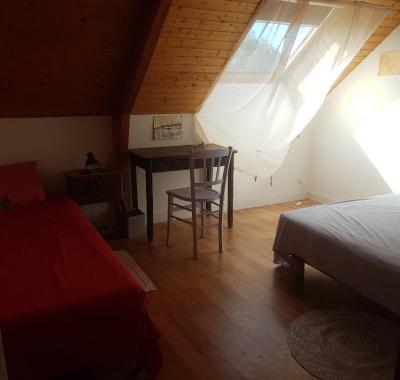 1, 2, occasionnellement 3 chambres chez musicienne