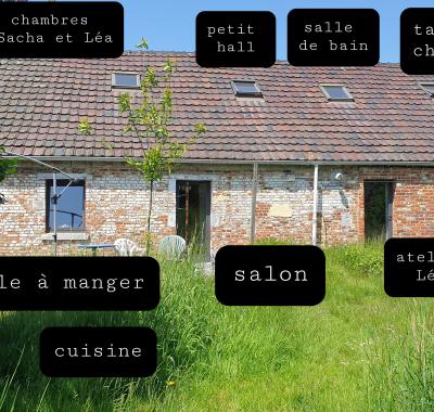 Chambre à Ecaussinnes, maison avec grand jardin