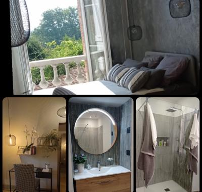 Chambre centre ville vue jardin