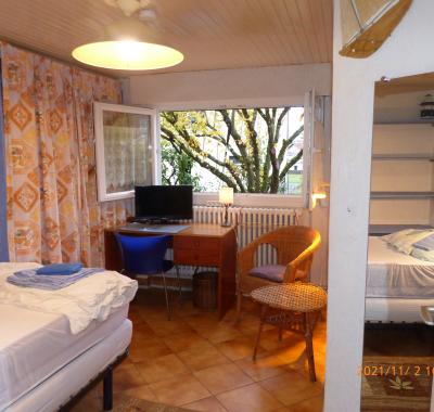 Chambre meublée 1pl chez l'habitant, rez de jardin