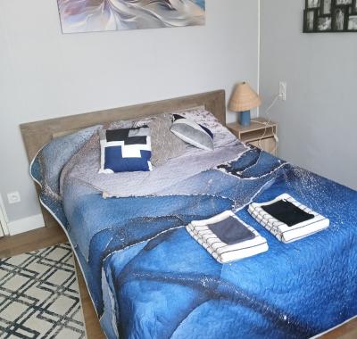 Chambre "Oasis Bleue" Calme Absolu, bien équipée