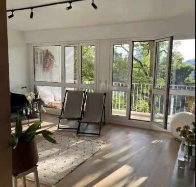 Logement entier (2 chambres) vue Seine, au pied des J.O