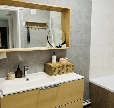 Logement entier (2 chambres) vue Seine, au pied des J.O