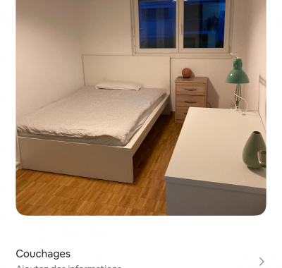 Chambre à louer , centre ville Sion
