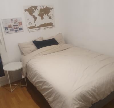Chambre 9m2 dans un appartement avec terrasse jardin