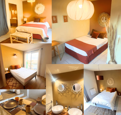 Jolie chambre avec salle de bain privée, jardin