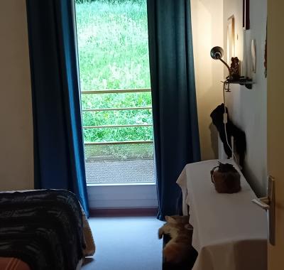 Chambre rdch avec accès petit jardin