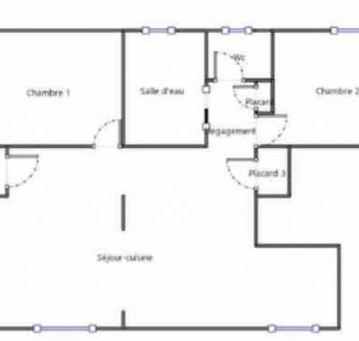 Une chambre (déco basque) à louer dans appartement à partager
