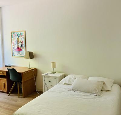 Grande chambre lumineuse avec salle d’eau privée – 20 m²