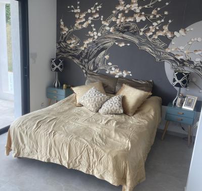 Chambre privée dans villa contemporaine