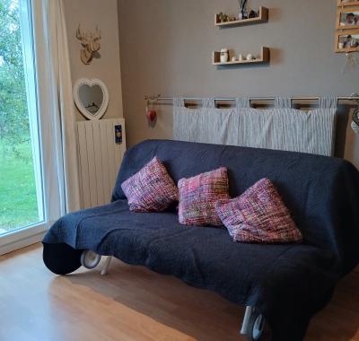 Chambre spacieuse vue jardin