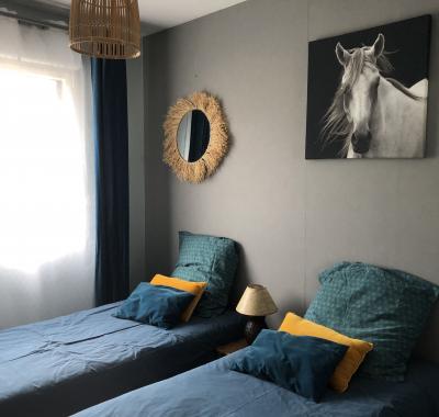 Chambre 2 lits 80 avec cabinet de toilette dans Rennes intra muros