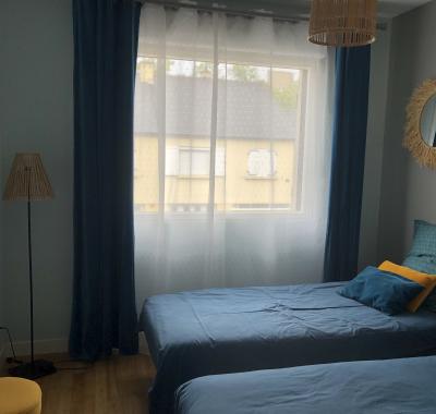 Chambre 2 lits 80 avec cabinet de toilette dans Rennes intra muros