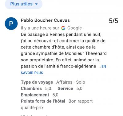Chambre toute équipée avec frigo et micro-ondes