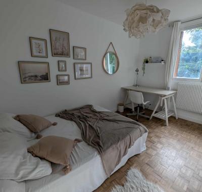 Chambre meublée à louer dans une résidence toulousaine avec parking