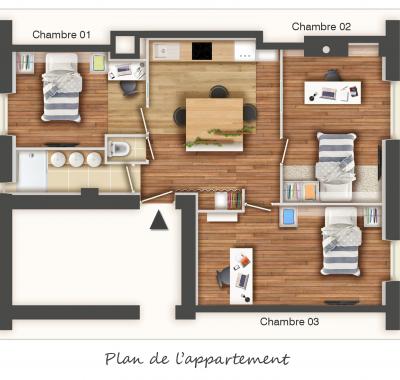 Chambre en colocation de filles - Métro Flachet