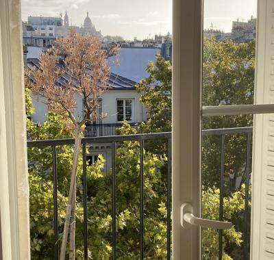 Chambre avec balcon et vue sacré-cœur (paris - 75017)