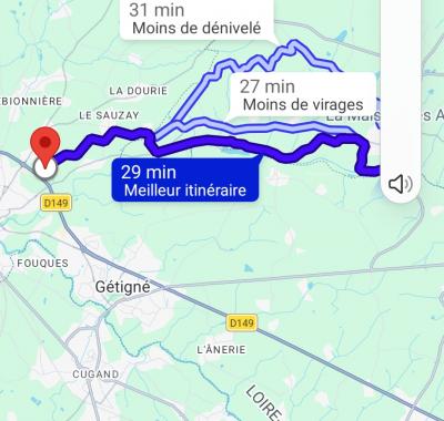 Emplacement tente sur jardin