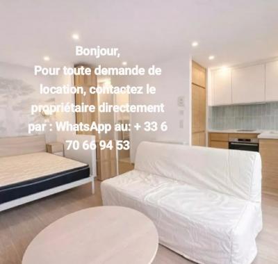 Studio meublé lumineux – 24 m² – Paris 15e – proche métro