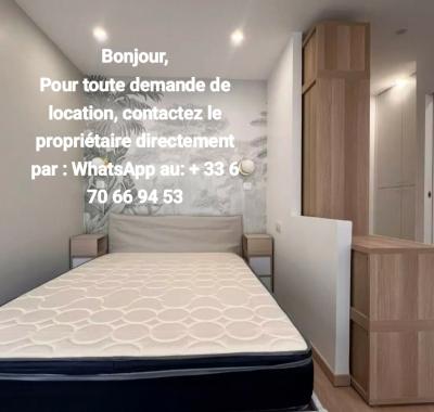 Studio meublé lumineux – 24 m² – Paris 15e – proche métro