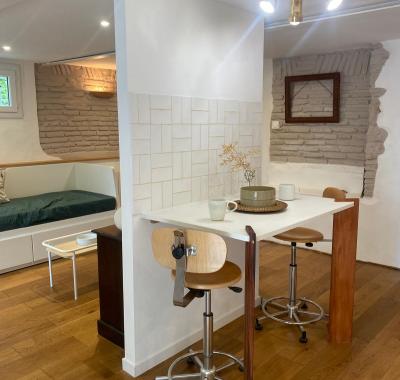 Studio tout équipé entre ville et campagne