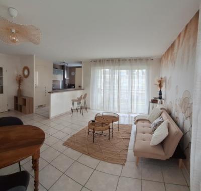 T3 meublé 2 chambres