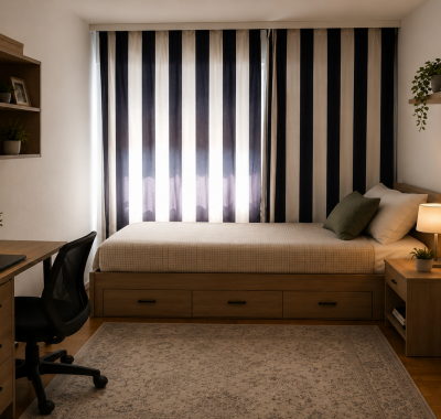 Chambre propre et confortable disponible dans un quartier calme,