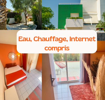 PERPI SUD - Loue chambre avec accès privé - Villa méditerranéenne
