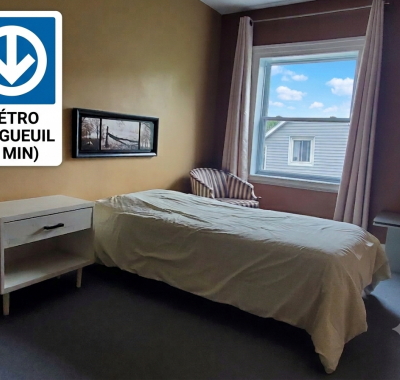 Chambre privée tout près du Métro Longueuil (2e station downtown)
