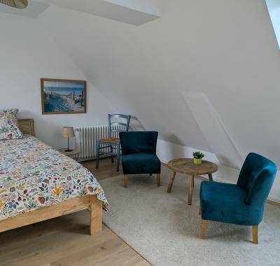 Chambre avec sdb et toilettes indépendantes