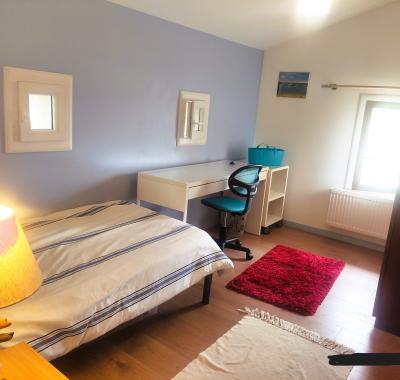 Chambre  Bleue, cuisine, SDE, 10km sud ouest de Lyon